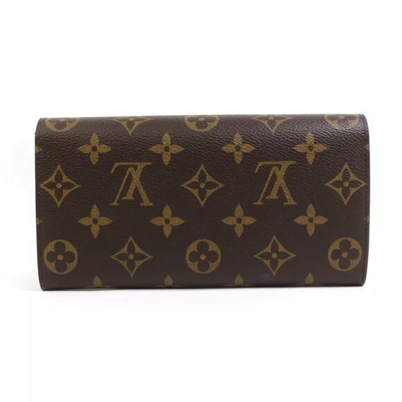 Auth LOUIS VUITTON Monogram Portefeuille Sarah Long Wallet Brown - Picture 4 of 11